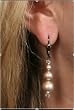 Swarovski Pearl Earring - Powder Almond / Champagne (Grace)
