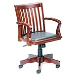 Boss Banker'S Chair Cherry Finish