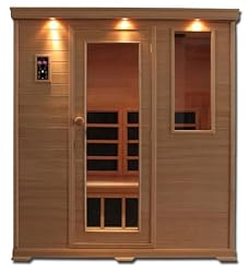 Clearlight CE-4 Four Person Sauna Infrared Fusion Carbon/Ceramic Aspen Wood