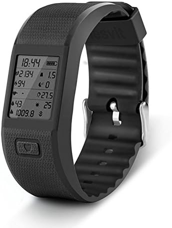 Hesvit Smart Health Fitness Bracelet Tracker Watch With Pedometer Tracker / Heart Rate / Calorie / Ambient Humidity / Sleep Monitor - Black