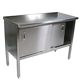 John Boos & Co. Cucina Marcella Kitchen Work Table - 30" L x 48" W - CU160- ....