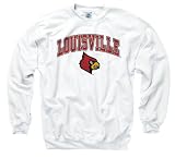 Louisville Cardinals White Perennial II Crewneck Sweatshirt