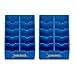 2 Pack BarberMate Blade Rack Storage Tray - Holds 10 Clipper Blades (Blue)