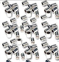 3g ~ 100 Sterling Silver Findings Crimp Tubes 2mm x 2mm