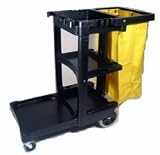 Rubbermaid Comm #6173-88 BLA Pro Janitor Cart