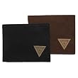 Guess Pebbled Leather Passcase Billfold Wallet