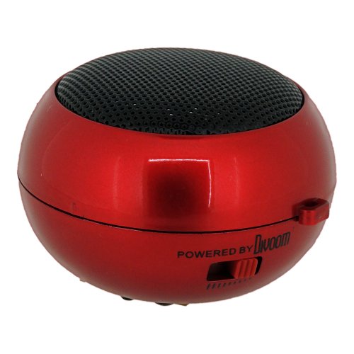 Divoom Itour 20 Portable Pocket Sized Speaker for Ipod / Iphone and Mobile Phones - RED