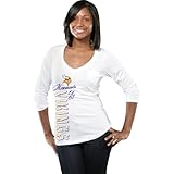 5th & Ocean Minnesota Vikings Women's 3/4 Sleeve V-Neck T-Shirt with Pocket Large
