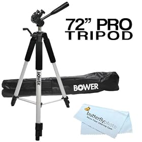 Click here to buy Professional PRO 72 Super Strong Tripod Accessories Bundle With Deluxe Soft Carrying Case... by Butterfly.