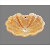 Bates & Bates M1619.TR Pompei Drop In Marble Bathroom Sink in Travertine Finish