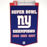New York Giants Super Bowl 07 Champs Wool Banner! N.y.