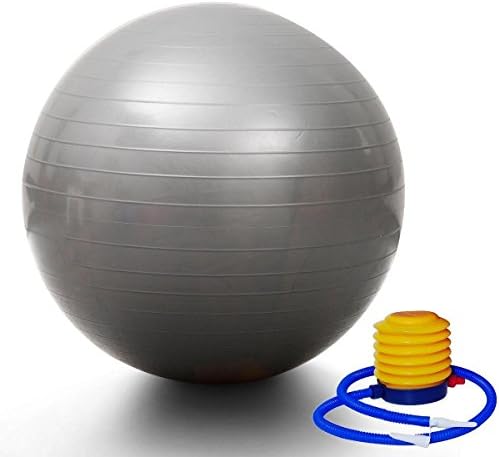 ComfyZone Yoga Ball 25.6" Exercise Gymnastic Fitness Pilates PVC