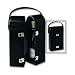 Double Wine Bottle Holder in Black