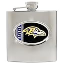 Baltimore Ravens 6oz Stainless Steel Flask - Personalized Engraving NFL Football