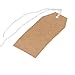 100pcs Brown Strung Tag Label White String 70 x 35mm