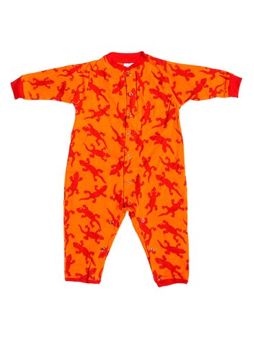 Boys Girls Rompers with Orange Lizards