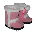 Pink Ugg-Type Boots. Fits 18" Dolls Like American Girl Doll.