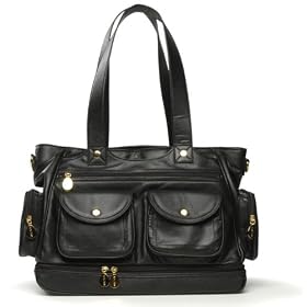 Nest - Black North South Diaper Bag