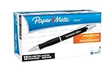 Paper Mate Apex Retractable Bold Point Ballpoint Pens, 12 Black Ink Pens (1733536)