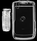 Blackberry Curve 8350i Cell Phone Clear Transparent Protective Hard Case with Swivel Belt Clip