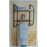 Bronze2-TierWallShelfwithTowelBars