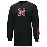 Nike Nebraska Cornhuskers Black Classic Logo Long Sleeve T-shirt