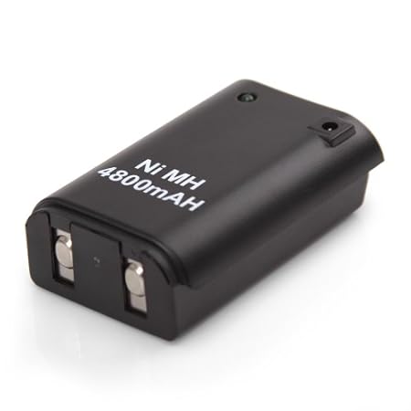 Lujex 4800mAh batteria ricaricabile con cavo USB di ricarica per Xbox 360 Controller telecomando