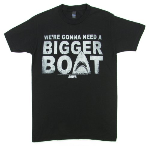 Jaws We're Gonna Need A Bigger Boat T-Shirt - Black