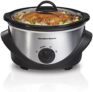 NEW New Hamilton Beach 33141 Kitchen Counter-Top 4-Quart Oval Slow Cooker Crock Pot