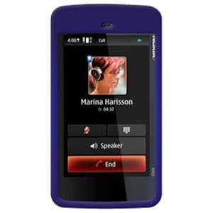41WzYdxZfbL. SL500 AA300  Amzer Rubberized Snap On Crystal Hard Case for Nokia N900 (Blue)