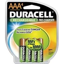 Duracell Pre Charged Rechargeable Nimh AAA Batteries, 4-Pack