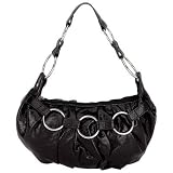 Small Black Purse with Ring Design