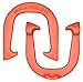 Wrangler Pro Pitching Horseshoes- Made in The USA (Red- Single Pair (2 Shoes))