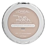 L'Oreal Paris True Match Super-Blendable Compact Makeup, SPF 17, Natural Ivory, 0.30 Ounce