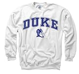 Duke Blue Devils White Perennial II Crewneck Sweatshirt