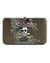 Rock N Roll Skull Tattoo Style Flat Wallet in Choice of Colors (LA79308-Grey)