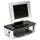 3M Extra-Wide Adjustable Monitor Stand, Black