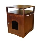 Merry Pet Products Pet House, Litterbox Cover and Night Stand, Walnut, 20.5 D x 19 W x 25H