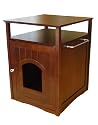 Merry Pet Products Pet House, Litterbox Cover and Night Stand, Walnut, 20.5" D x 19" W x 25"H