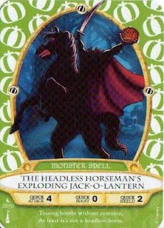 Sorcerers Mask of the Magic Kingdom Game, Walt Disney World - Card #35 - The Headless Horseman's Exploding Jack-o-lantern
