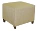 Glitz Tweed Square Ottoman - Gold