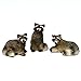 Miniature Fairy Garden Tiny Raccoons, Set of 3