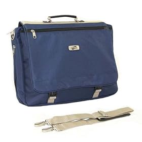 Buy American Tourister Expandable Business Portfolio Messenger Bag - Blue by American Tourister