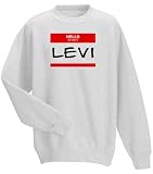 HELLO my name is LEVI YouthSweatshirt (for Kids) in Various Colors