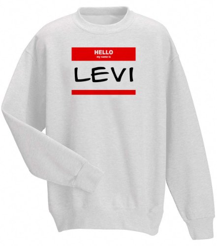 HELLO my name is LEVI Youth Sweatshirt (for Kids) Various Colors Available