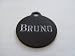 Pet ID Tag/Deluxe  Small Black Circle