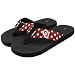 Oklahoma Sooners Ladies Crimson Polka Dot Flip Flops
