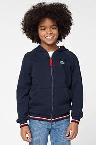 Boy's Full Zip Tipped Hooded Sweatshirt