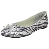 Annie Shoes Womens Sally Sequin Ballet Flat