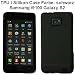 Premium Quality TPU Silicon Case per Samsung Galaxy S2 / i9100, nero transparent